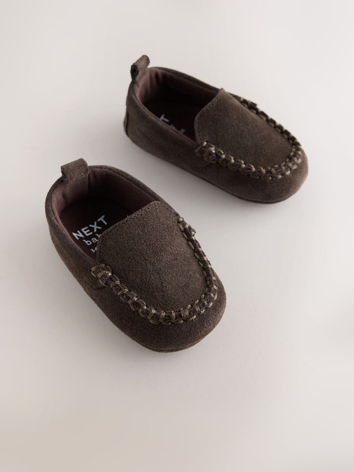 Dsiney Kidz - Chocolate Brown Suede Shoes (0-2mths) image 1