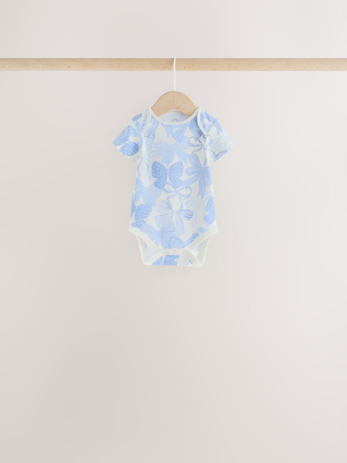 Dsiney Kidz - Blue Bow Short Sleeve Baby Bodysuit 5 Pack image 3