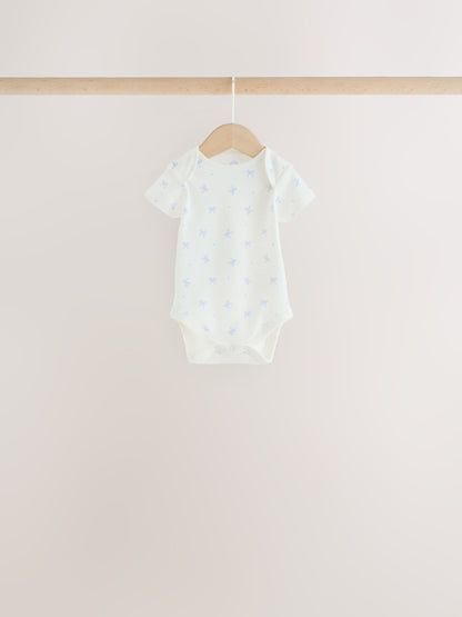 Dsiney Kidz - Blue Bow Short Sleeve Baby Bodysuit 5 Pack image 6
