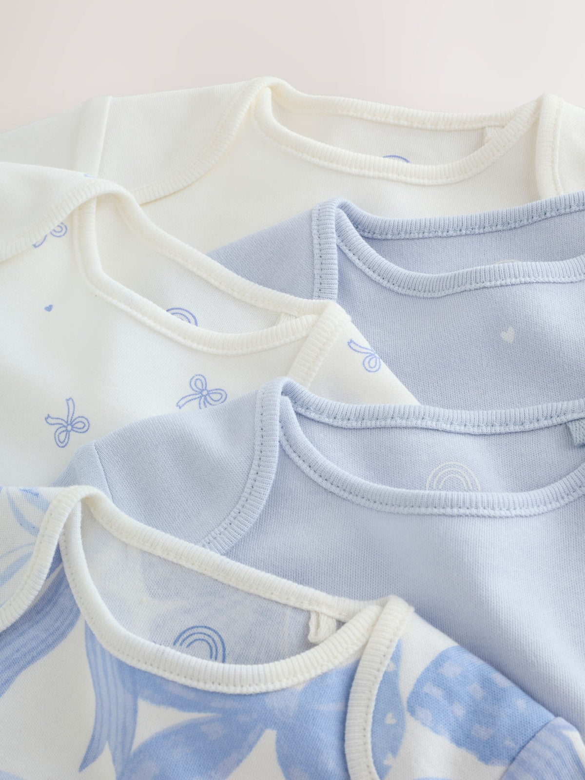 Dsiney Kidz - Blue Bow Short Sleeve Baby Bodysuit 5 Pack image 9