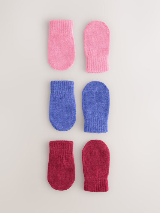 Dsiney Kidz - Purple/Pink/Berry Magic Mitts Gloves 3 Pack (3mths-6yrs) image 1