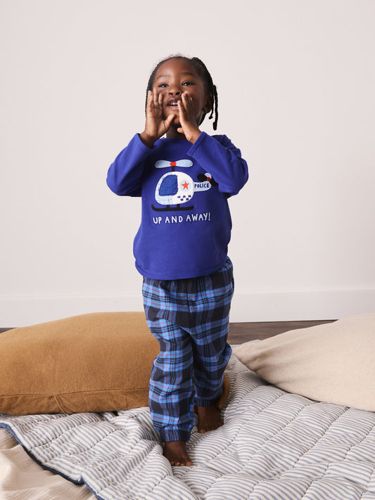 Blue Ribbon Wrapped Pyjamas Gift Set (9mths-8yrs) - image 1
