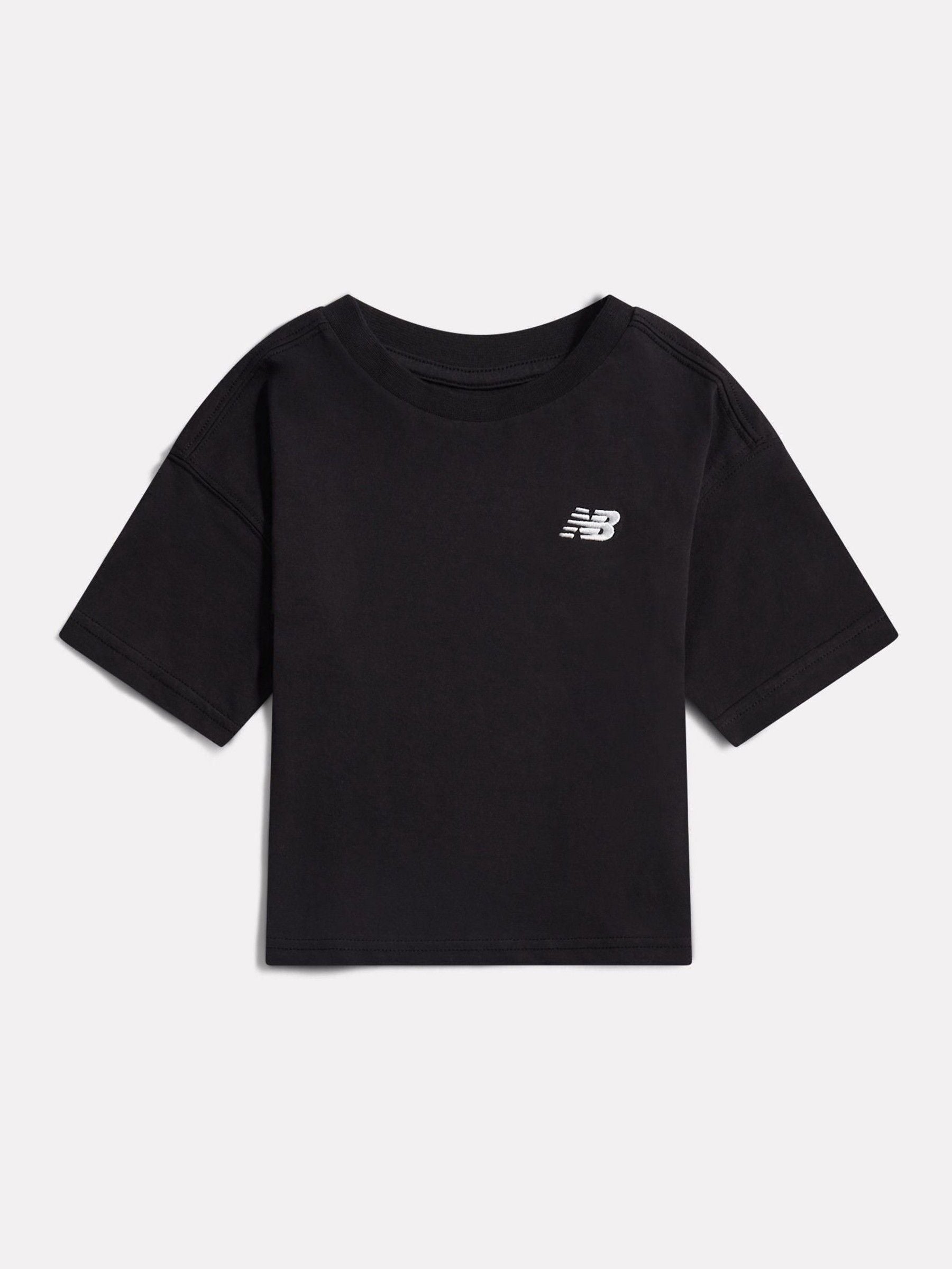 New Balance Black Jersey Small Logo T-Shirt image 1