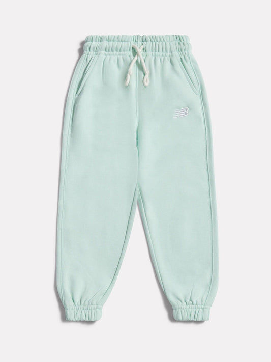New Balance Green French Terry Small Logo Joggers image 1