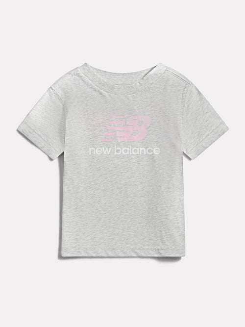 Dsiney Kidz - New Balance Grey Stacked Logo T-Shirt image 1