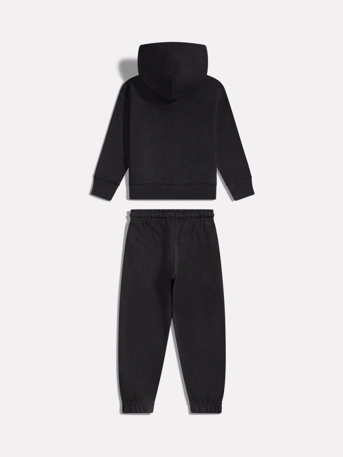 New Balance Black Linear Logo FT Zip Hoodie and Joggers Set image 2