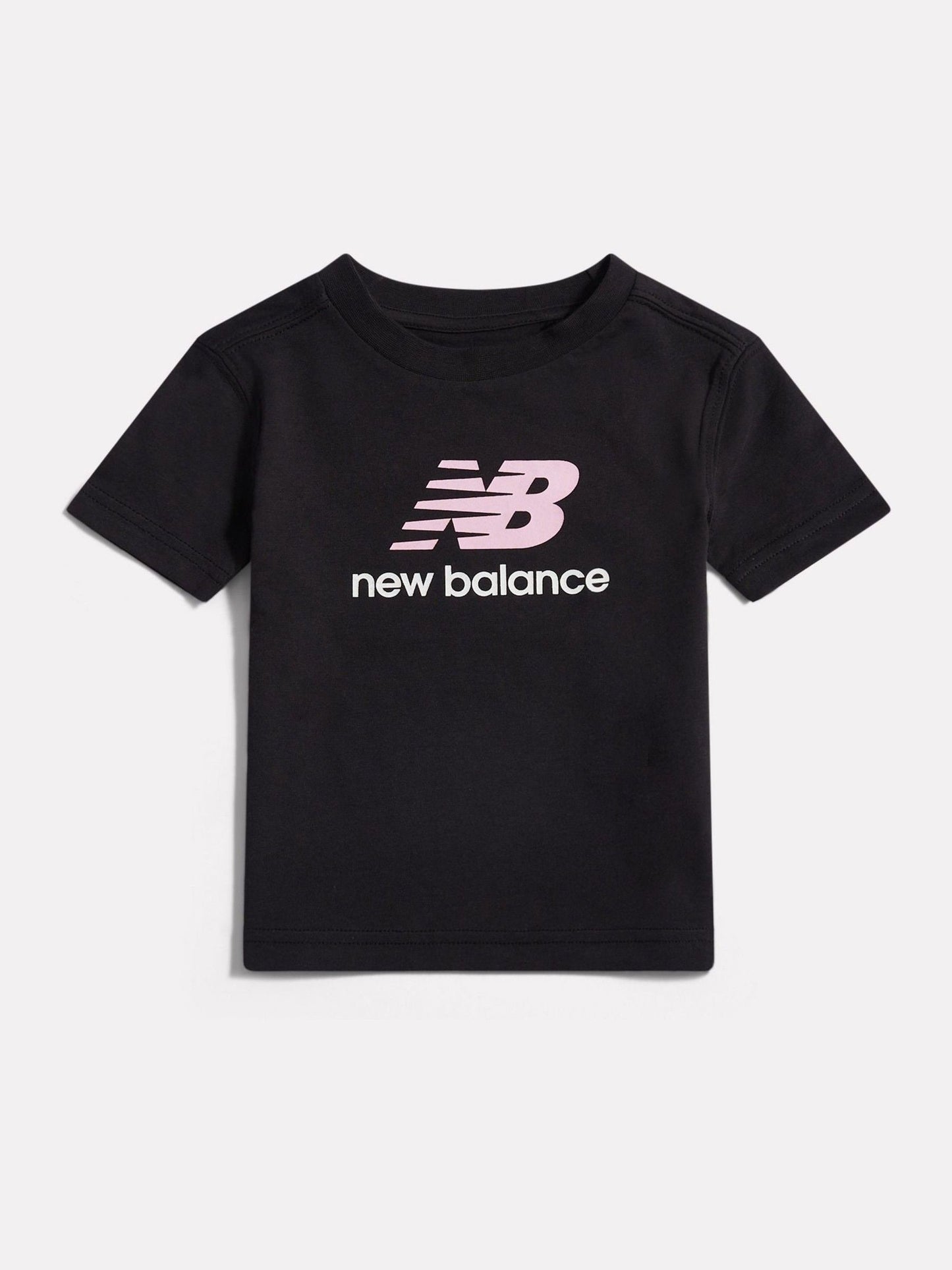 New Balance Black Stacked Logo T-Shirt image 1
