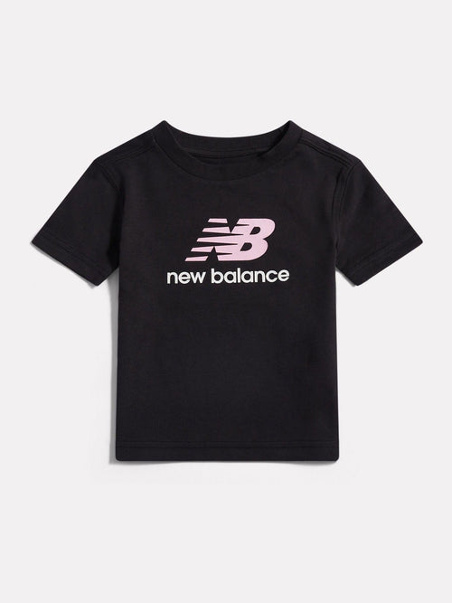 Dsiney Kidz - New Balance Black Stacked Logo T-Shirt image 1