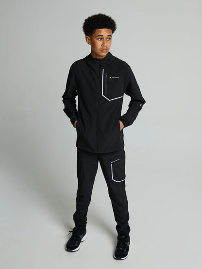 Dsiney Kidz - Monterrain Black Junior Ramble 3.0 Woven Running Jacket image 2