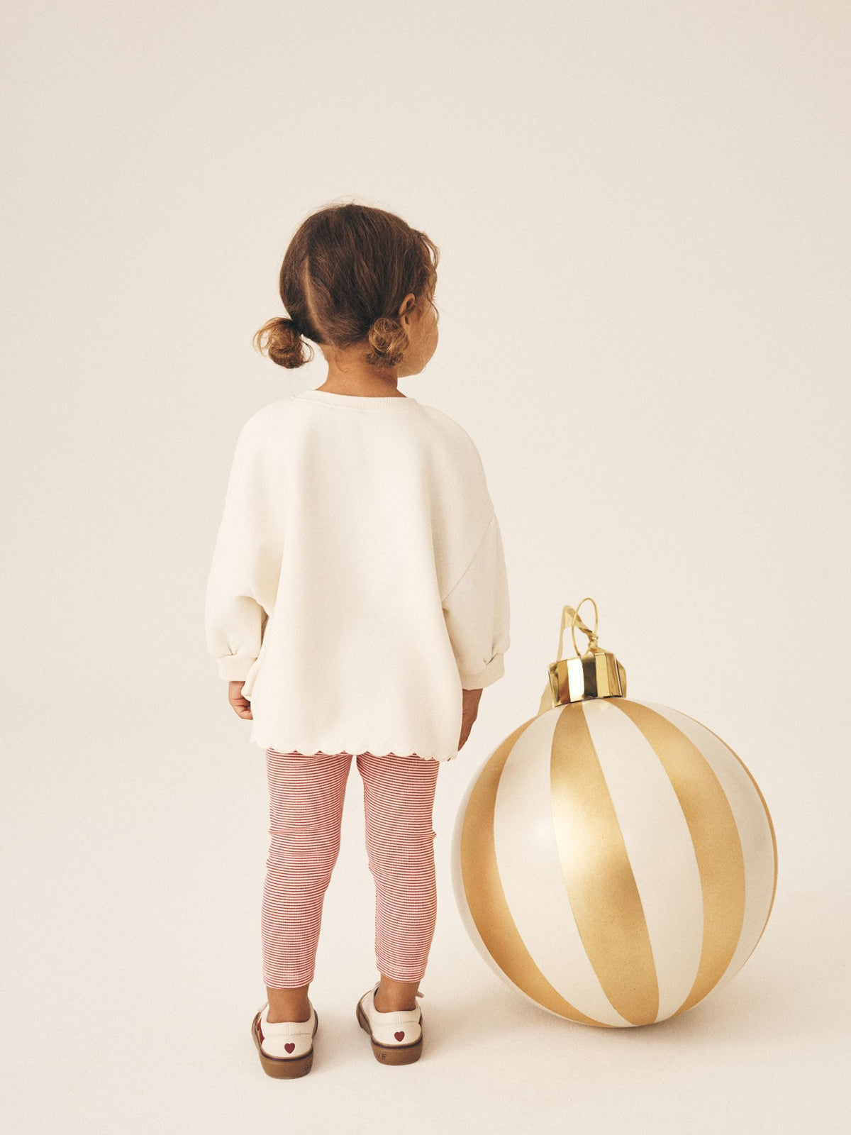Cream Christmas Embroidery Sweatshirt and Leggings Set (3mths-7yrs) - image 2