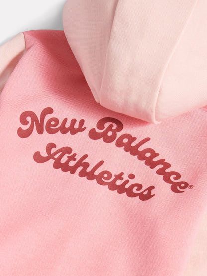 New Balance Pink Athletics FT Arch Zip Through & Shorts Set image 4