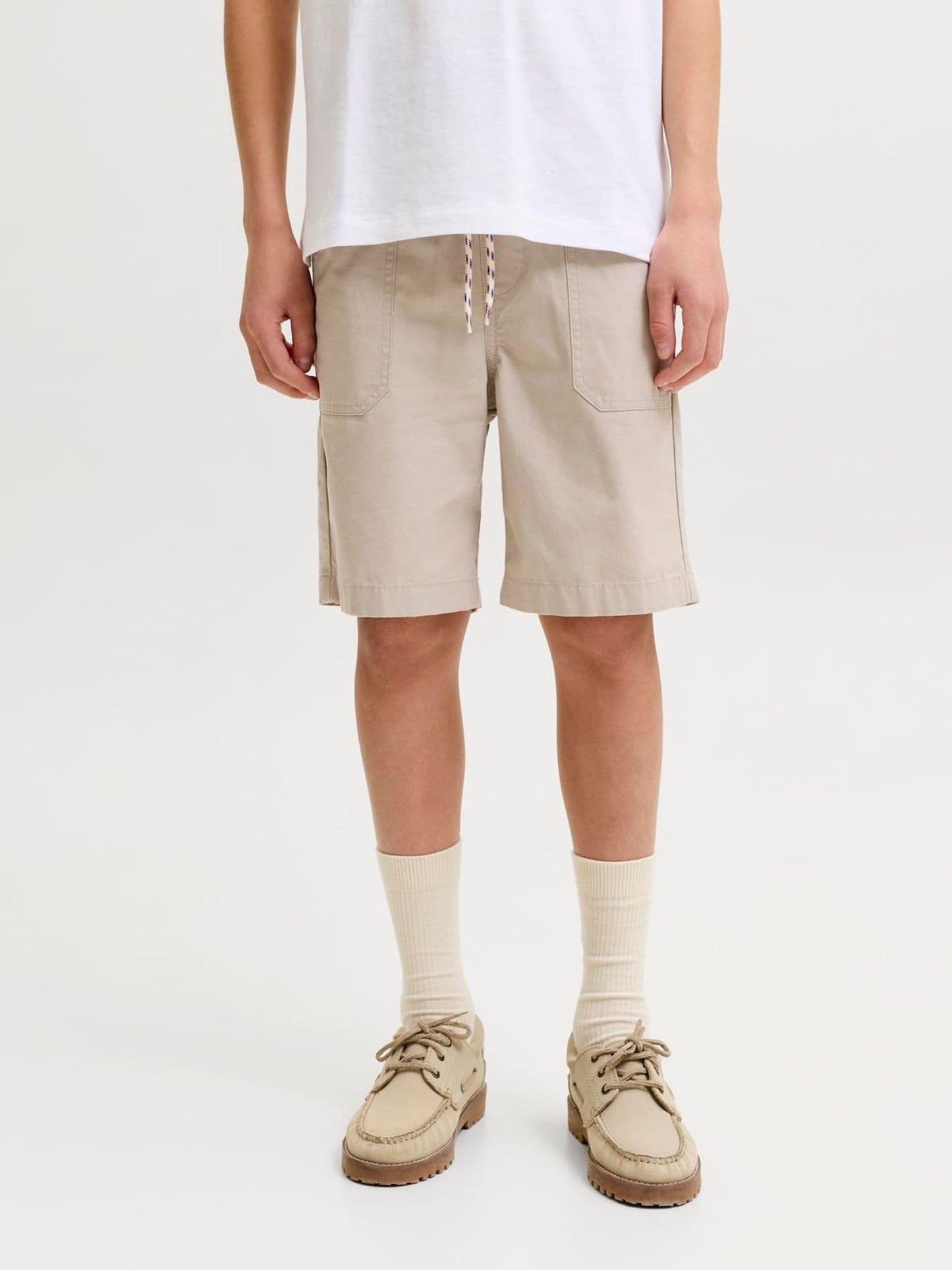 Dsiney Kidz - JACK & JONES JUNIOR Natural Cotton Jogger Shorts image 1