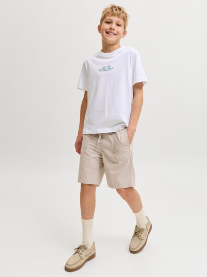 Dsiney Kidz - JACK & JONES JUNIOR Natural Cotton Jogger Shorts image 3
