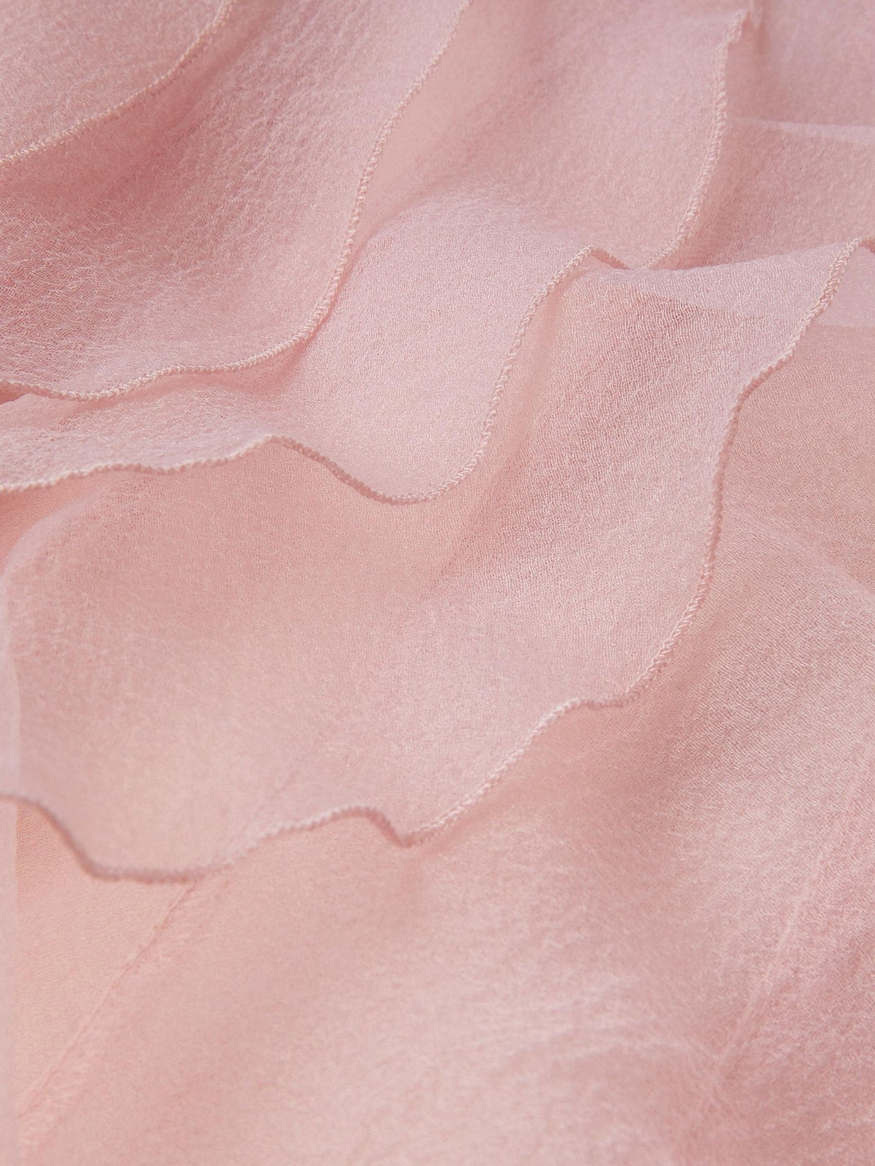Monsoon Pink Daisy Embroidered Ruffle Party Dress image 3