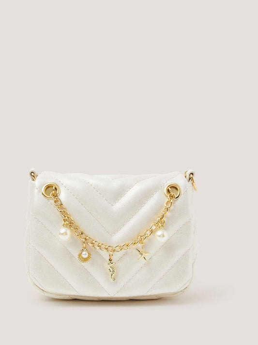 Monsoon Cream Mermaid Charm Quilted Bag image 1