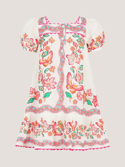 Monsoon Cream Baby Jelena Butterfly Print Dress image 1