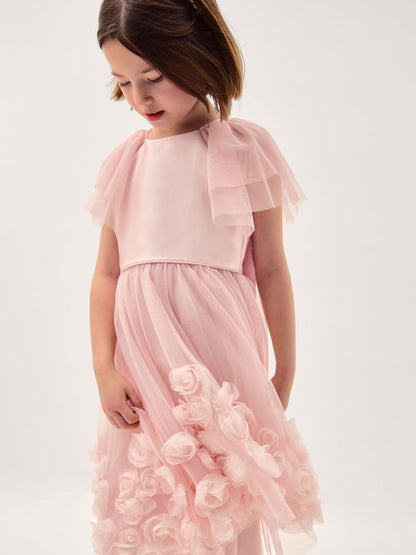 Monsoon Pink Eden Appliqué Rose Tulle Dress image 2