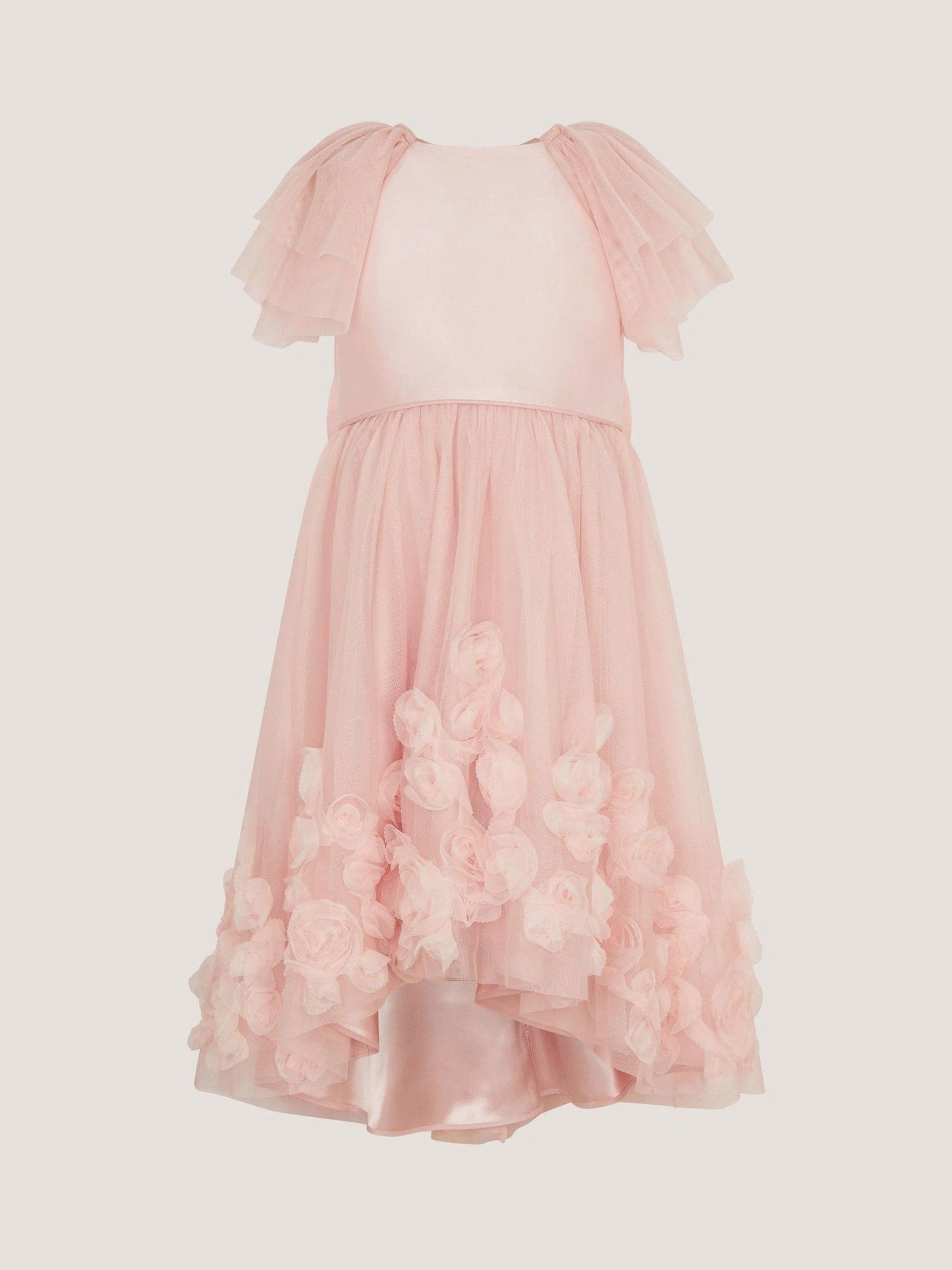 Monsoon Pink Eden Appliqué Rose Tulle Dress image 3