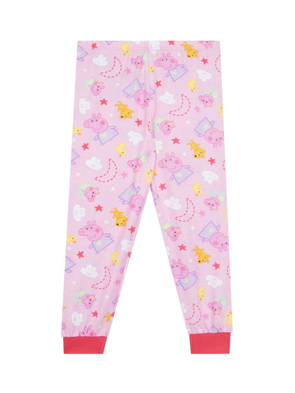 Character Pink Peppa Pig George Peppa And Evie Long Sleeve Pyjamas - image 11