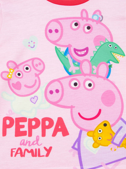 Character Pink Peppa Pig George Peppa And Evie Long Sleeve Pyjamas - image 12