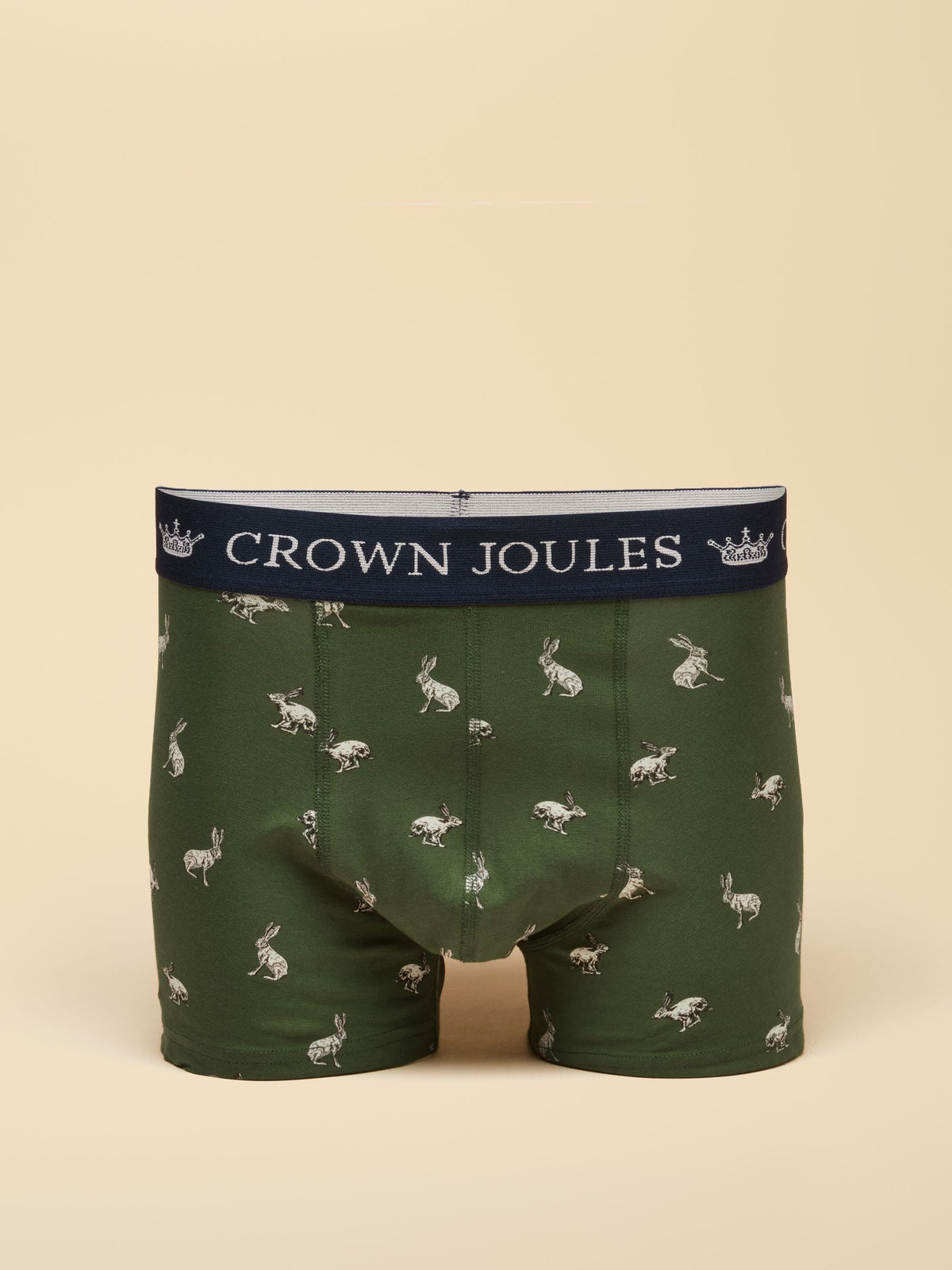 Dsiney Kidz - Joules Hare Of The Dog Green/Grey Cotton Jersey Boxer Shorts 2 pack image 2