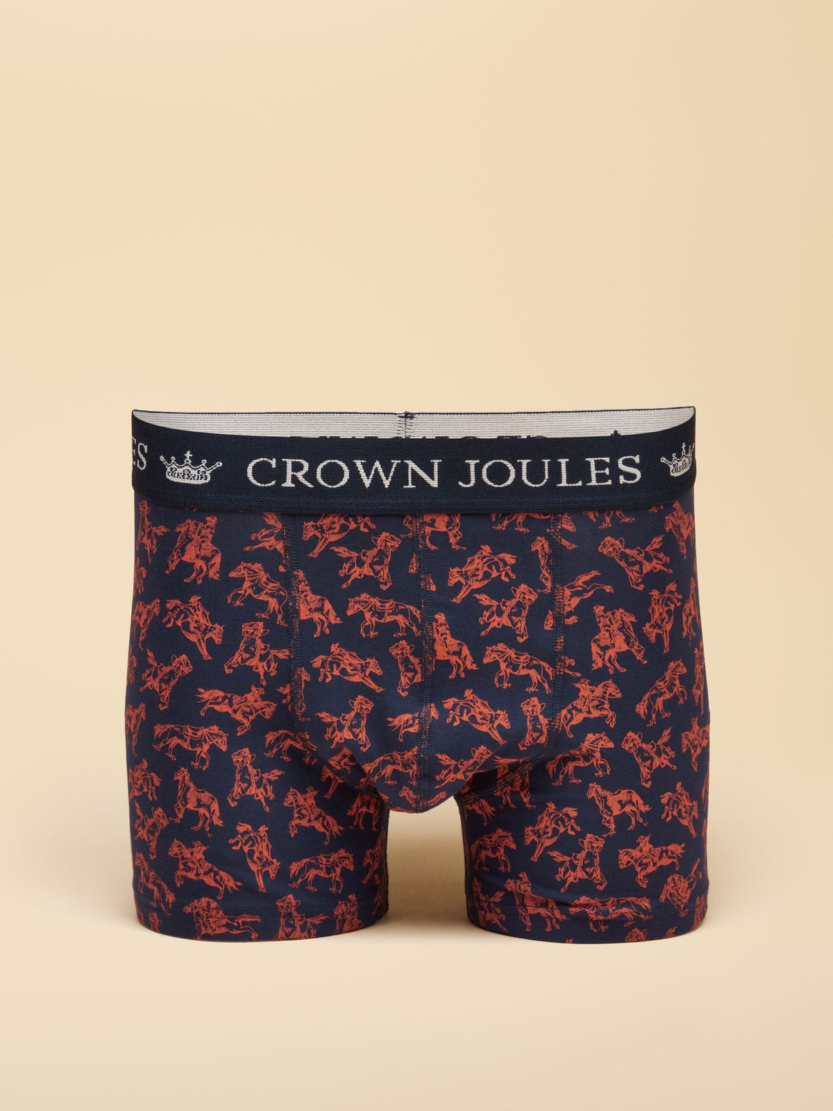 Dsiney Kidz - Joules Not My First Rodeo Navy/Grey Cotton Jersey Boxer Shorts 2 pack image 3