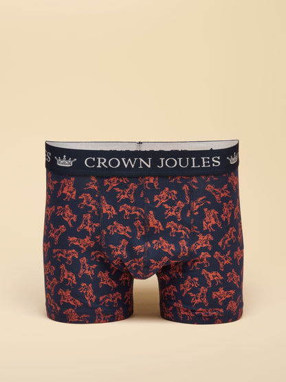Dsiney Kidz - Joules Not My First Rodeo Navy/Grey Cotton Jersey Boxer Shorts 2 pack image 3