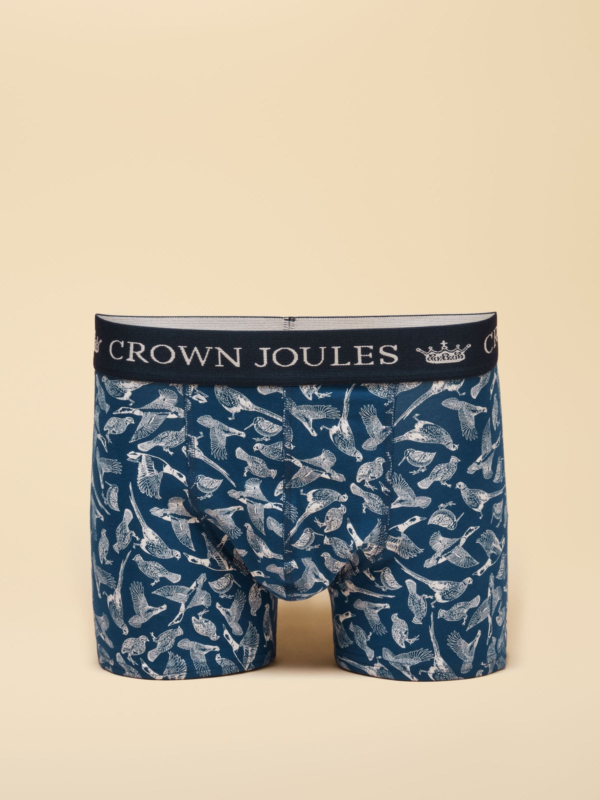 Dsiney Kidz - Joules Pheasantly Suprised Navy/Burgundy Cotton Jersey Boxer Shorts 2 pack image 2