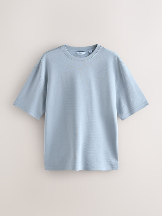 Blue / Brown / Grey Marl Co-ord T-Shirt And Shorts Set 3 Pack image 3