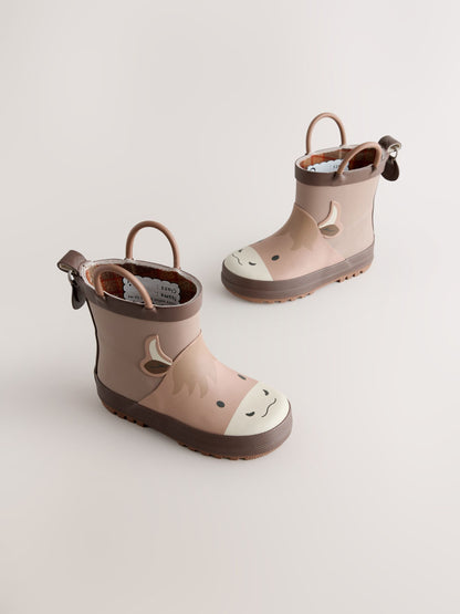 Brown Hamish Ankle Handle Pull On Wellies image 1