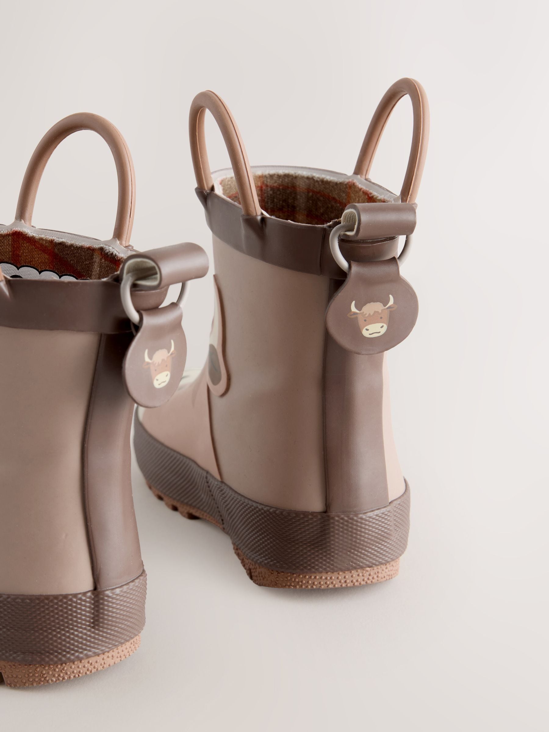 Brown Hamish Ankle Handle Pull On Wellies image 3