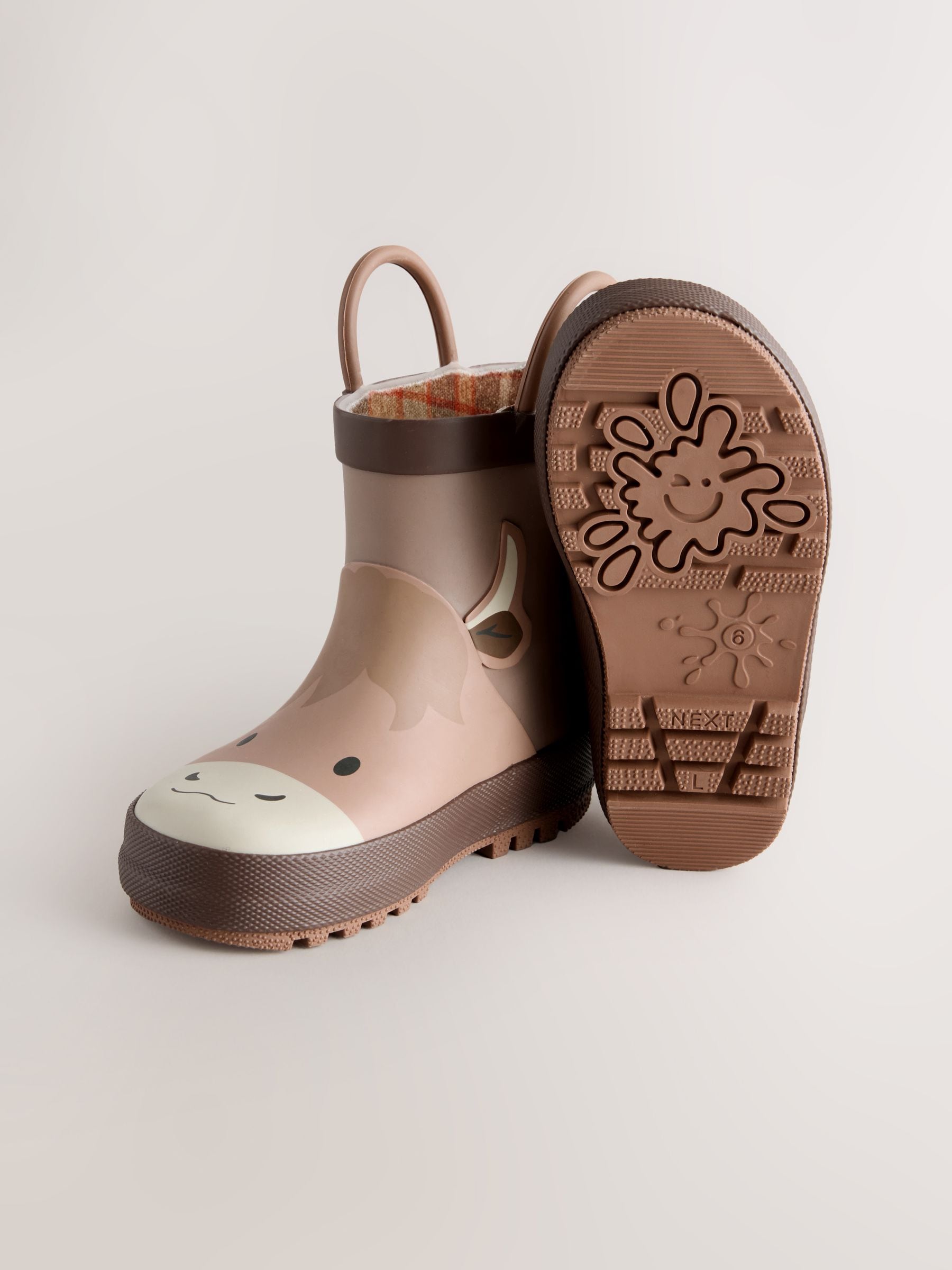 Brown Hamish Ankle Handle Pull On Wellies image 4