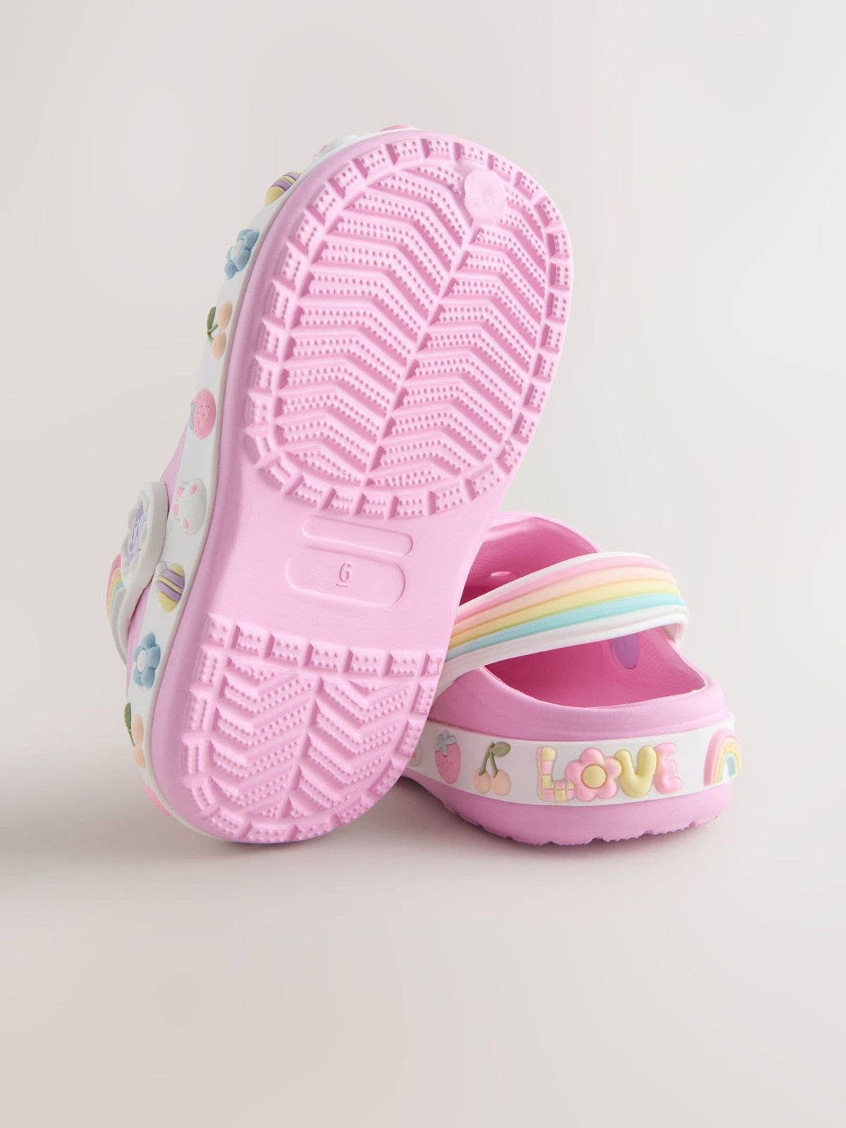 Pink Wide Fit (G) Character Clogs image 3