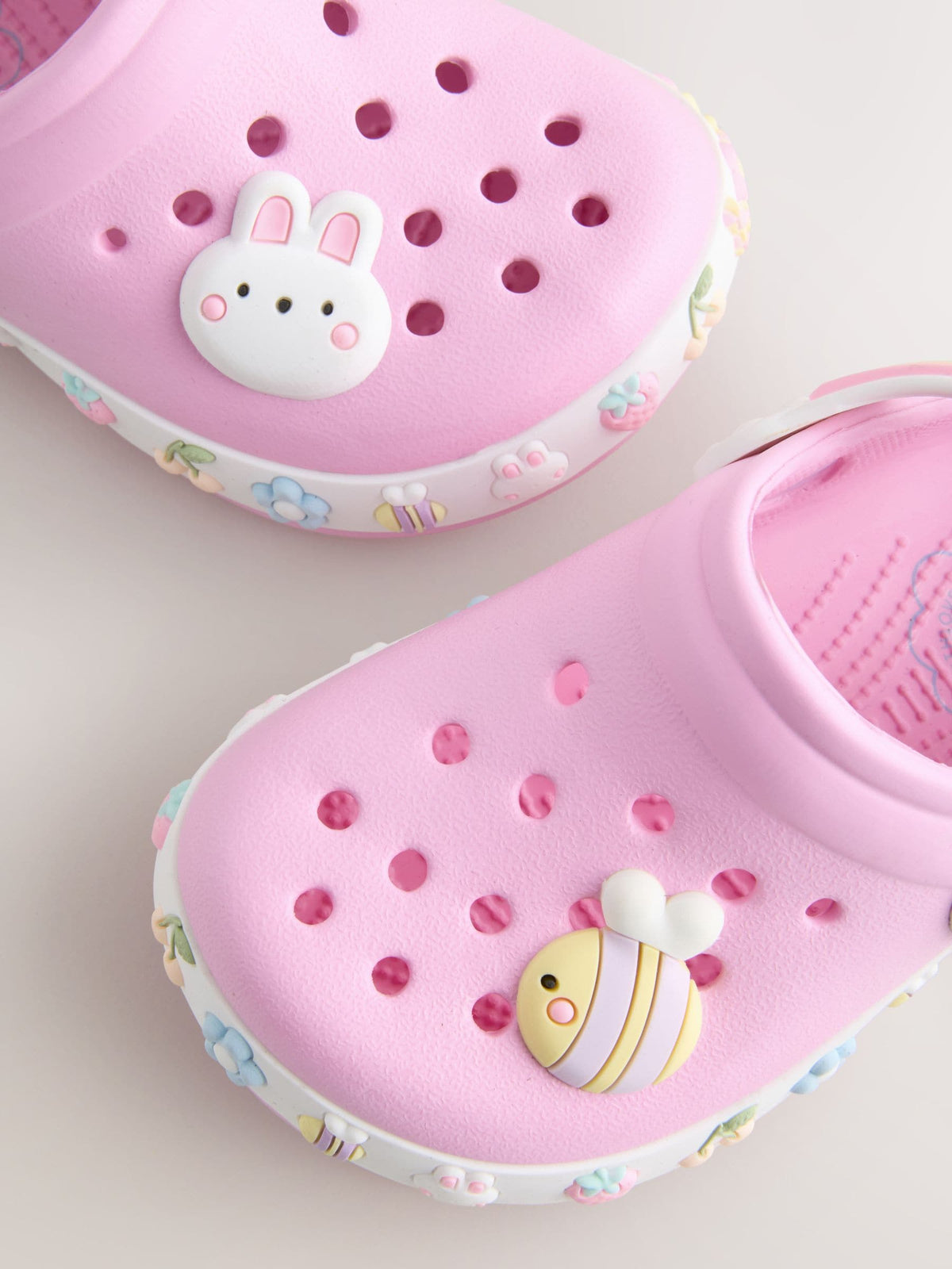 Pink Wide Fit (G) Character Clogs image 5