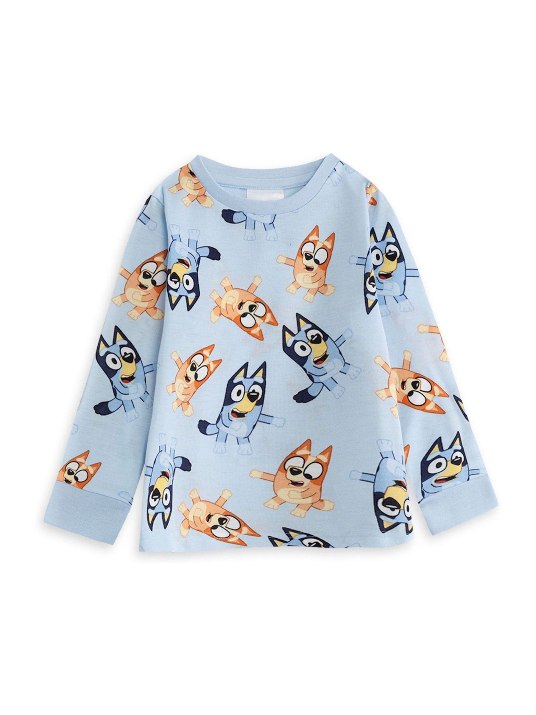 Vanilla Underground Blue Bluey Long Sleeve Long Leg Pyjamas Set 3 Piece image 4