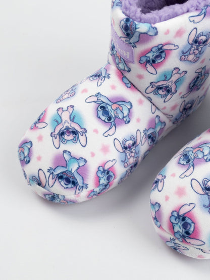 Vanilla Underground White Lilo & Stitch Character AOP Slipper Boots image 3