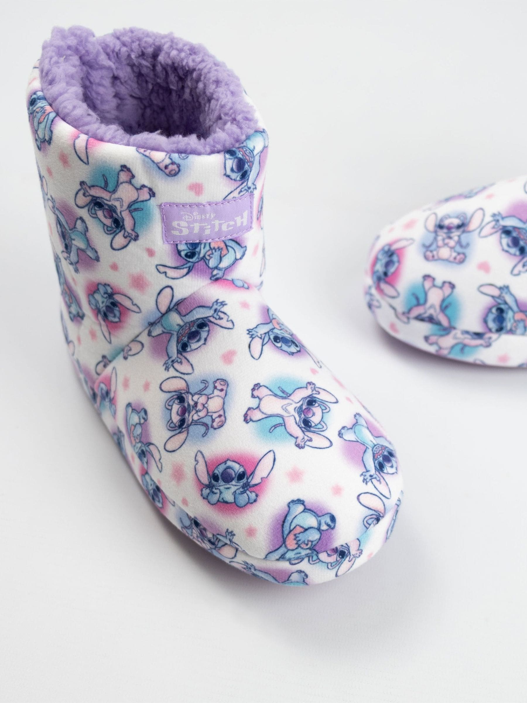 Vanilla Underground White Lilo & Stitch Character AOP Slipper Boots image 5