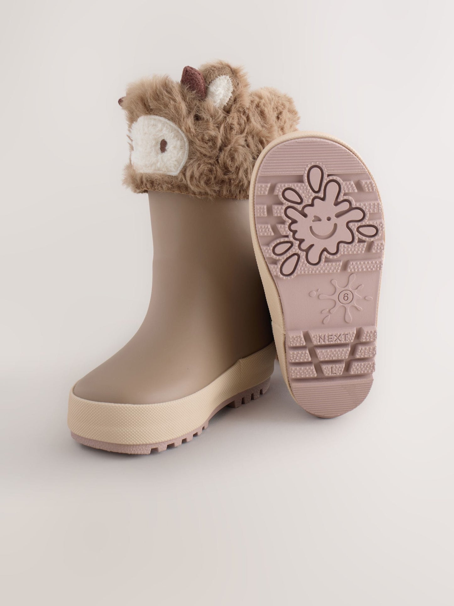 Brown Hamish Cow Lined Cuff Wellies image 4