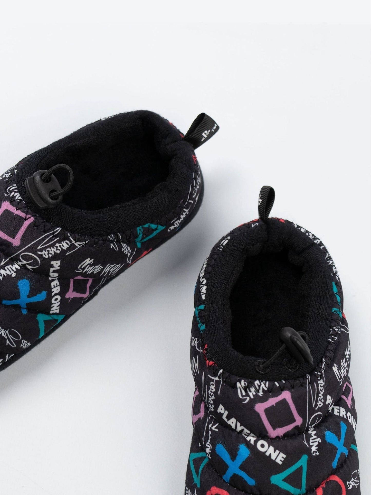 Dsiney Kidz - Vanilla Underground Black PlayStation Controller Symbols Slippers image 6