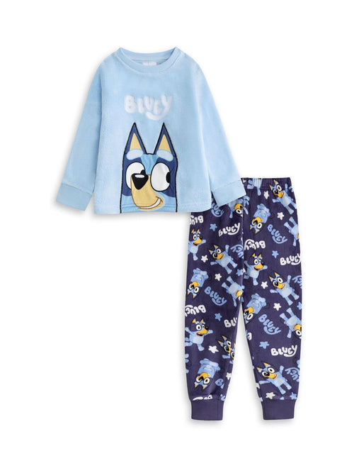 Vanilla Underground Blue Bluey Fleece Long Sleeve Long Leg Pyjamas Set image 1