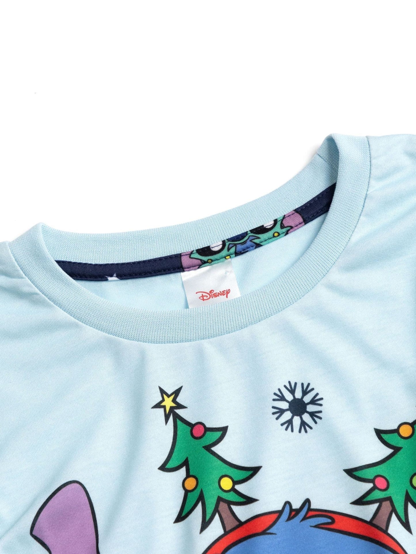 Dsiney Kidz - Vanilla Underground Blue Lilo & Stitch Christmas Long Sleeve Long Leg Pyjamas Set image 5