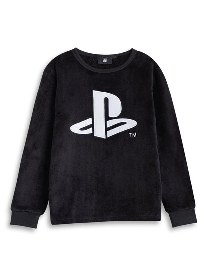 Dsiney Kidz - Vanilla Underground Black PlayStation Logo Fleece Long Sleeve Long Leg Pyjamas Set image 2