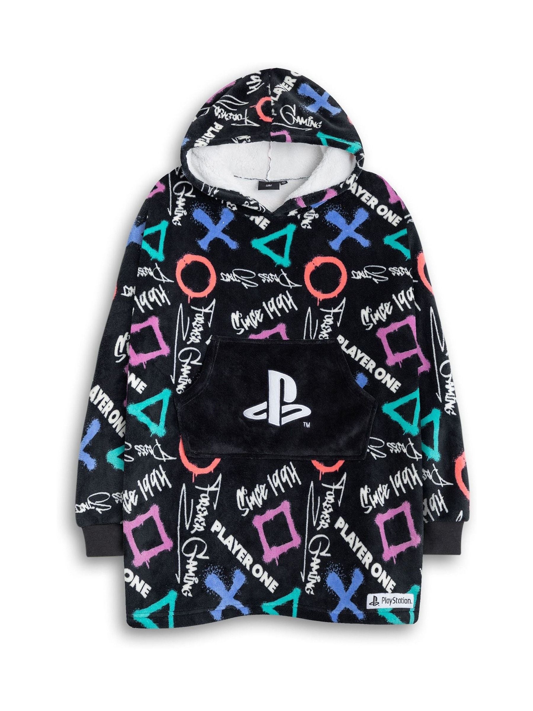Dsiney Kidz - Vanilla Underground Black PlayStation Logo Blanket Hoodie image 1