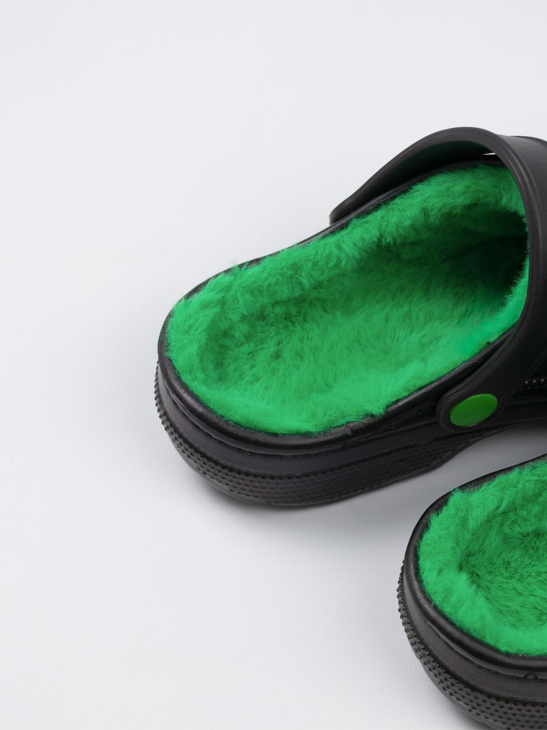 Vanilla Underground Black Xbox Logo Fur Lined Clogs image 3