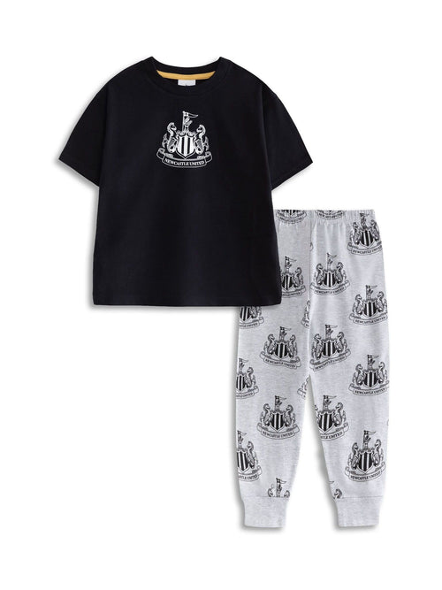 Vanilla Underground Black Newcastle United Short Sleeve Long Leg Pyjamas Set - image 1