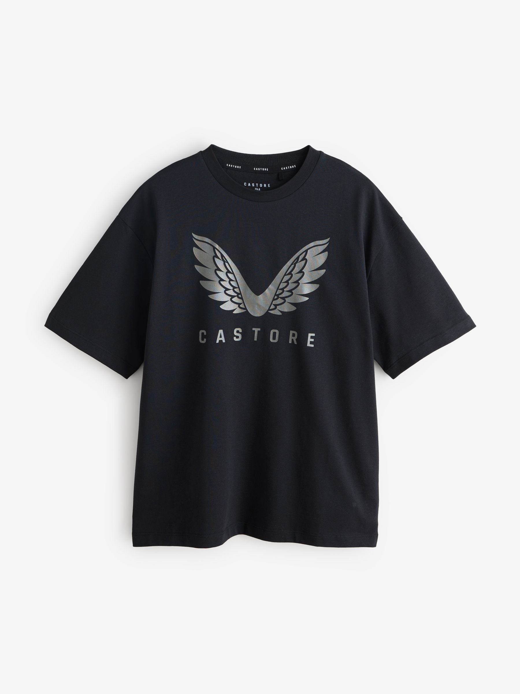 Dsiney Kidz - Castore Khaki Green Oversized Short Sleeve Logo Cotton T-Shirts 3 Pack image 2