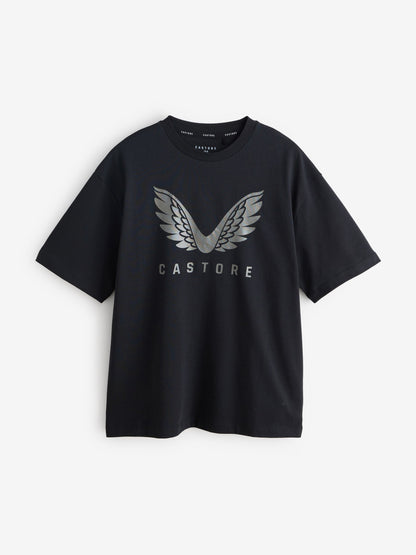 Dsiney Kidz - Castore Khaki Green Oversized Short Sleeve Logo Cotton T-Shirts 3 Pack image 2