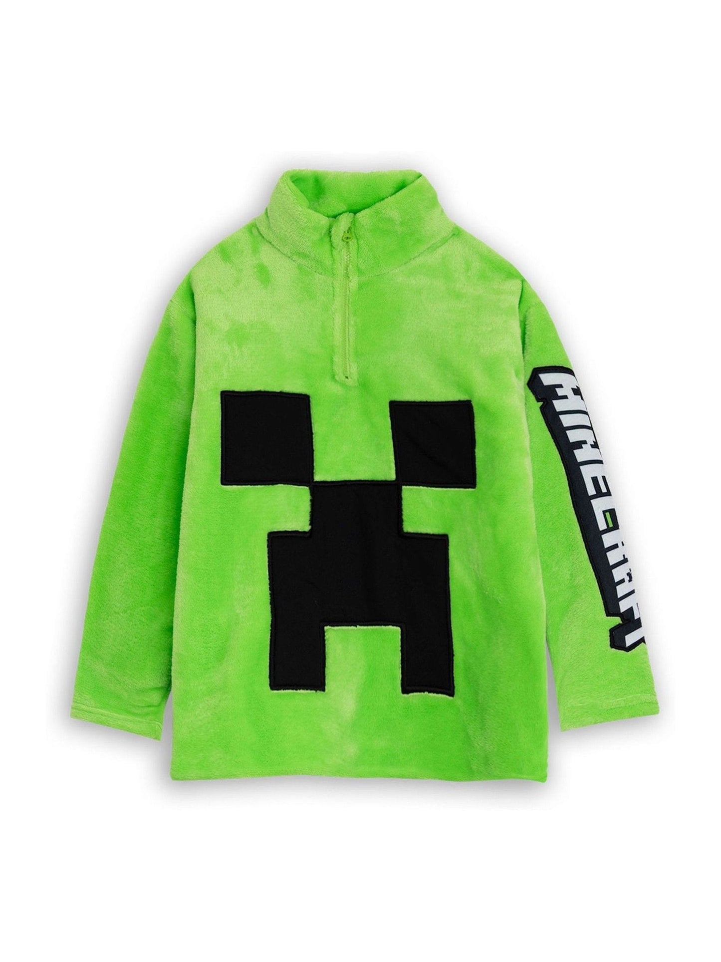 Dsiney Kidz - Vanilla Underground Green Minecraft Creeper 3 Piece Long Sleeve Long Leg Pyjamas Set image 2