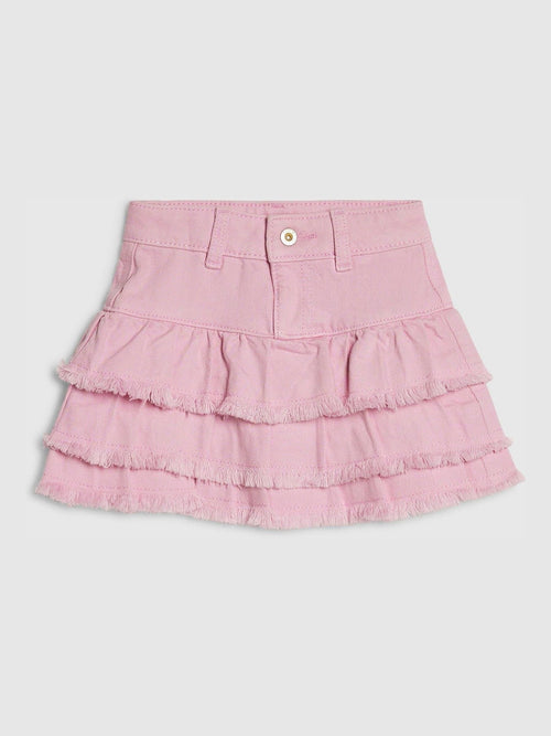 Dsiney Kidz - River Island Pink Denim Rara Skirt image 1