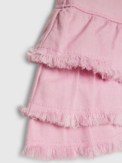 Dsiney Kidz - River Island Pink Denim Rara Skirt image 4